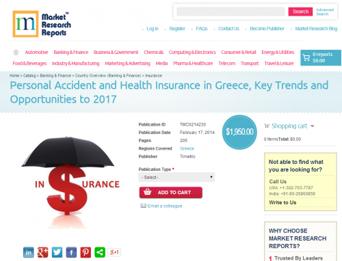 Personal Accident and Health Insurance in Greece'