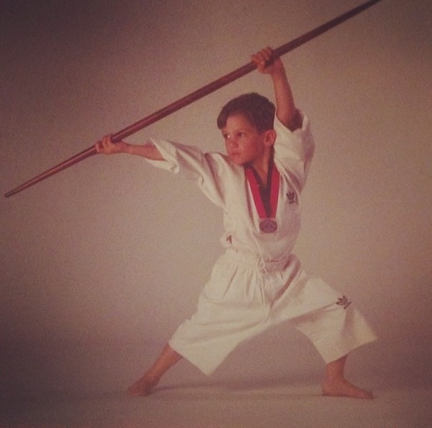 Old AWMA&amp;reg; photograph - Kid Karate Uniform.'