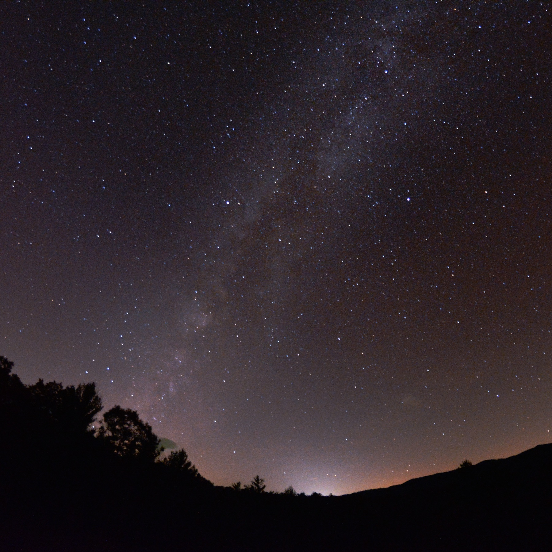 The Milky Way above Blue Ridge Observatory and Star Park