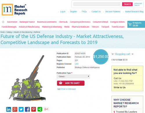 Future of the US Defense Industry to 2019'