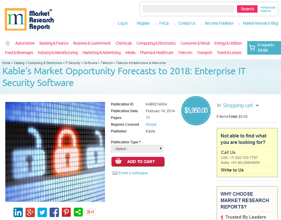 Enterprise IT Security Software Market Opportunity Forecasts'