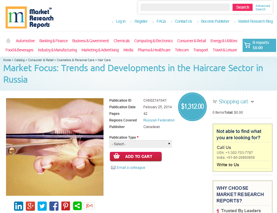 Trends and Developments in the Haircare Sector in Russia'