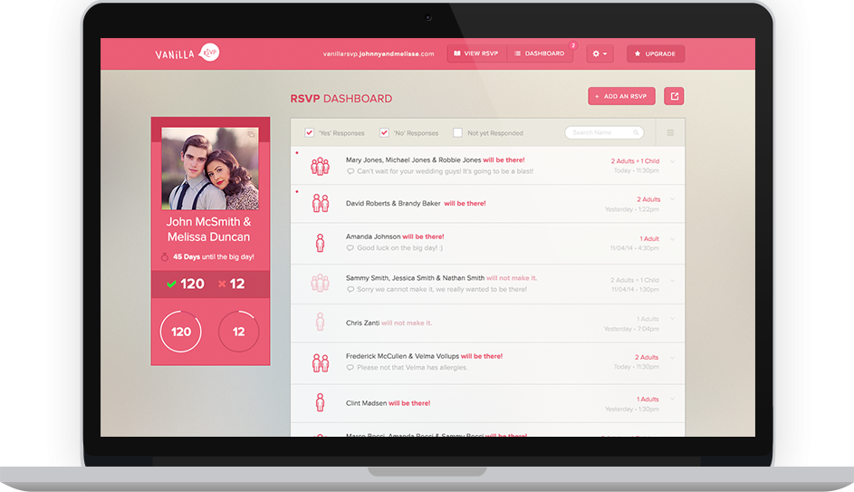 Vanilla RSVP