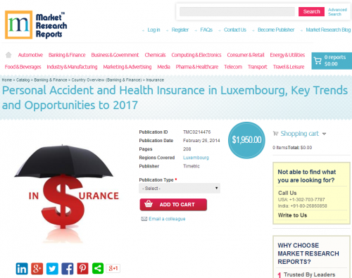 Personal Accident and Health Insurance in Luxembourg'