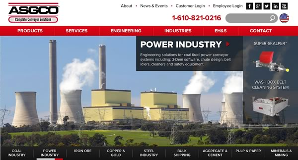 ASGCO Website Landing Page