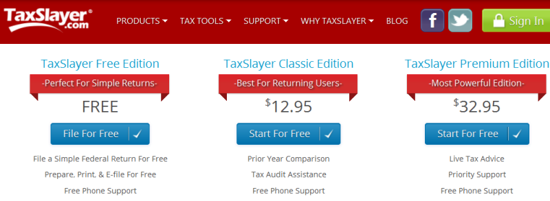 Prepare taxes return with TaxSlayer'