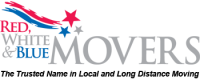 Red White and Blue Movers Logo