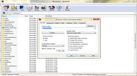 WinRAR Screenshot