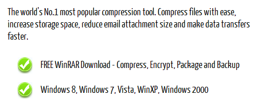 WinRAR Features