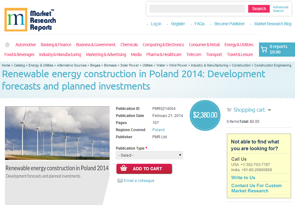 Renewable Energy Construction in Poland 2014'
