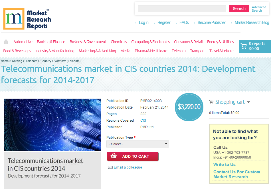 Telecommunications market in CIS countries 2014'