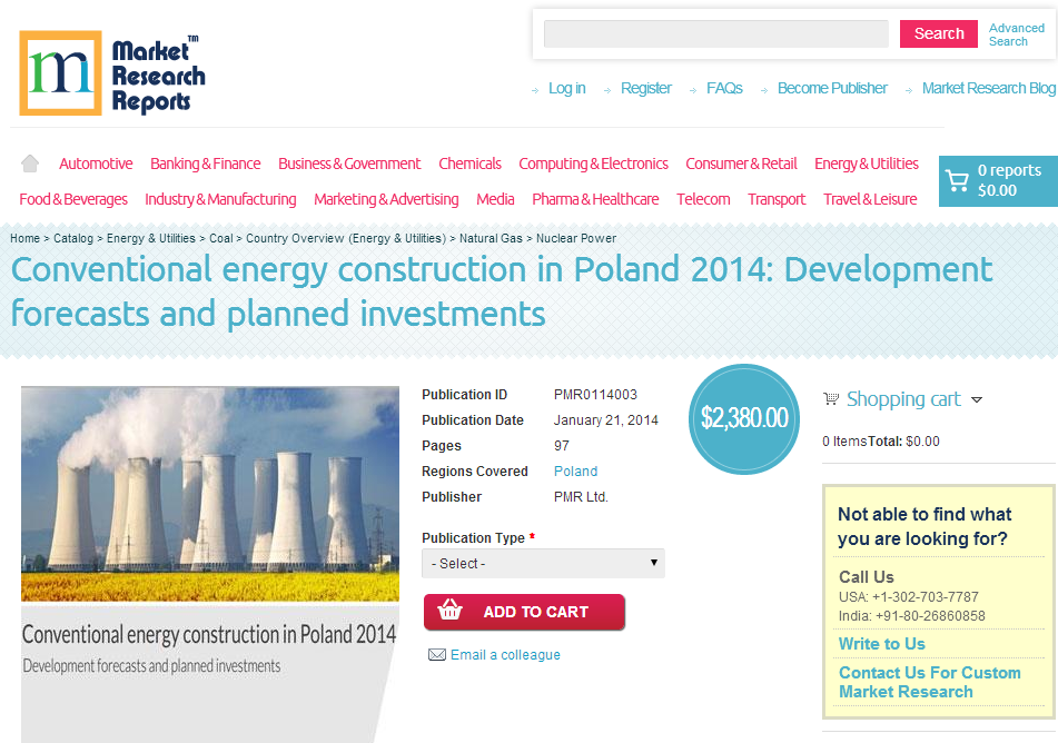 Conventional Energy Construction in Poland 2014'