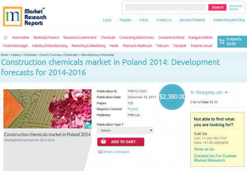 Construction Chemicals Market in Poland 2014'