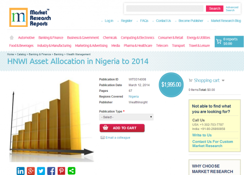 HNWI Asset Allocation in Nigeria to 2014'