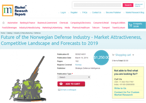 Future of the Norwegian Defense Industry to 2019'