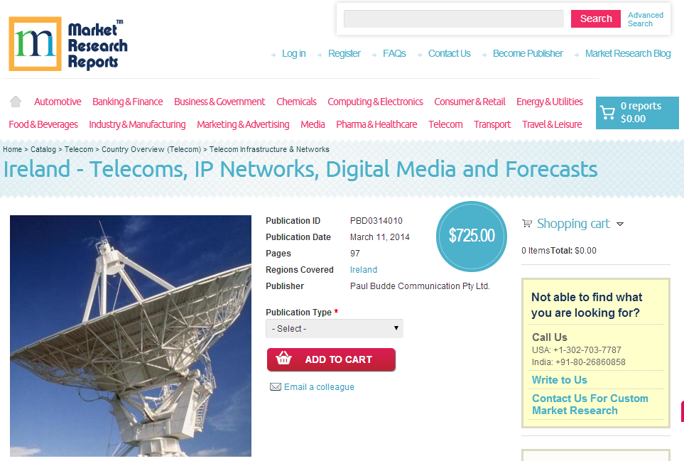 Ireland - Telecoms, IP Networks, Digital Media and Forecasts'