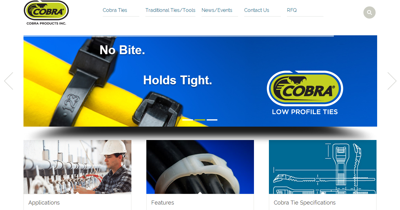 Cobra Products New Website Designed by Grant Marketing'