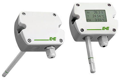 EE210 transmitters are available for wall or duct mounting a