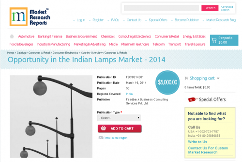 Opportunity in the Indian Lamps Market - 2014'
