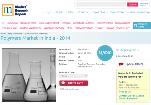 Polymers Market in India - 2014'