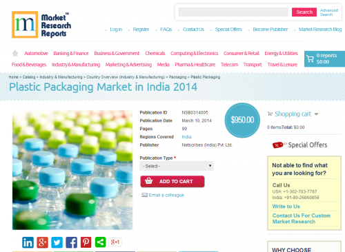 Plastic Packaging Market in India 2014'