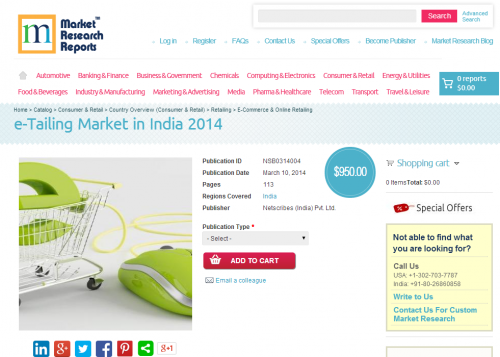 e-Tailing Market in India 2014'