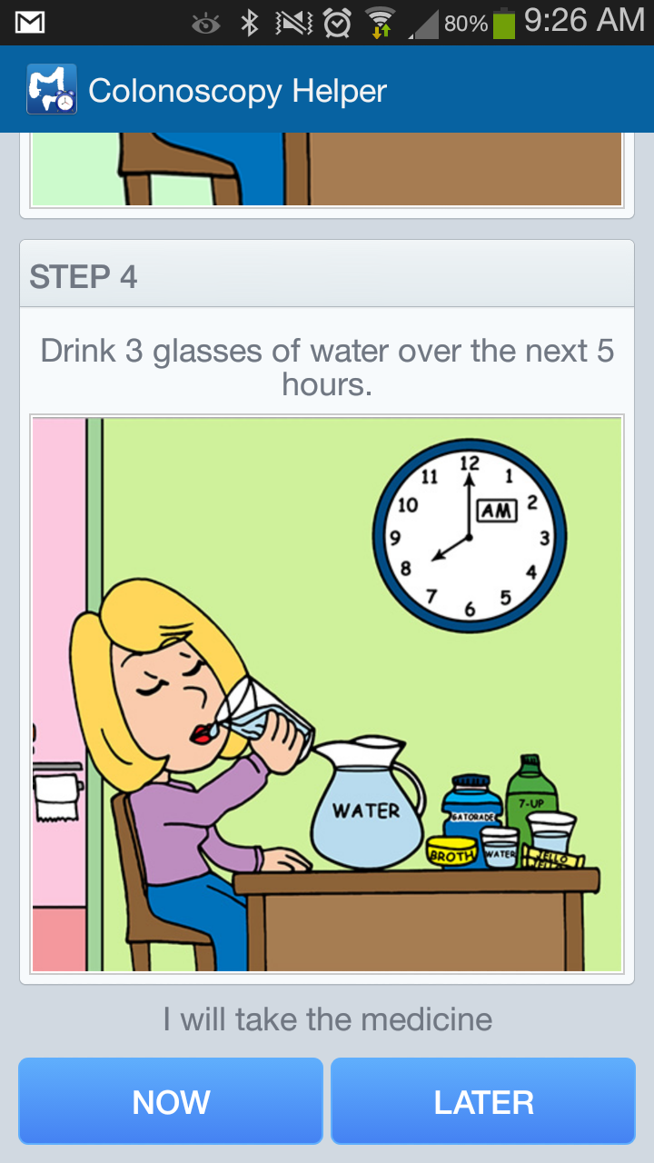 Drink Bowel Prep Medication'