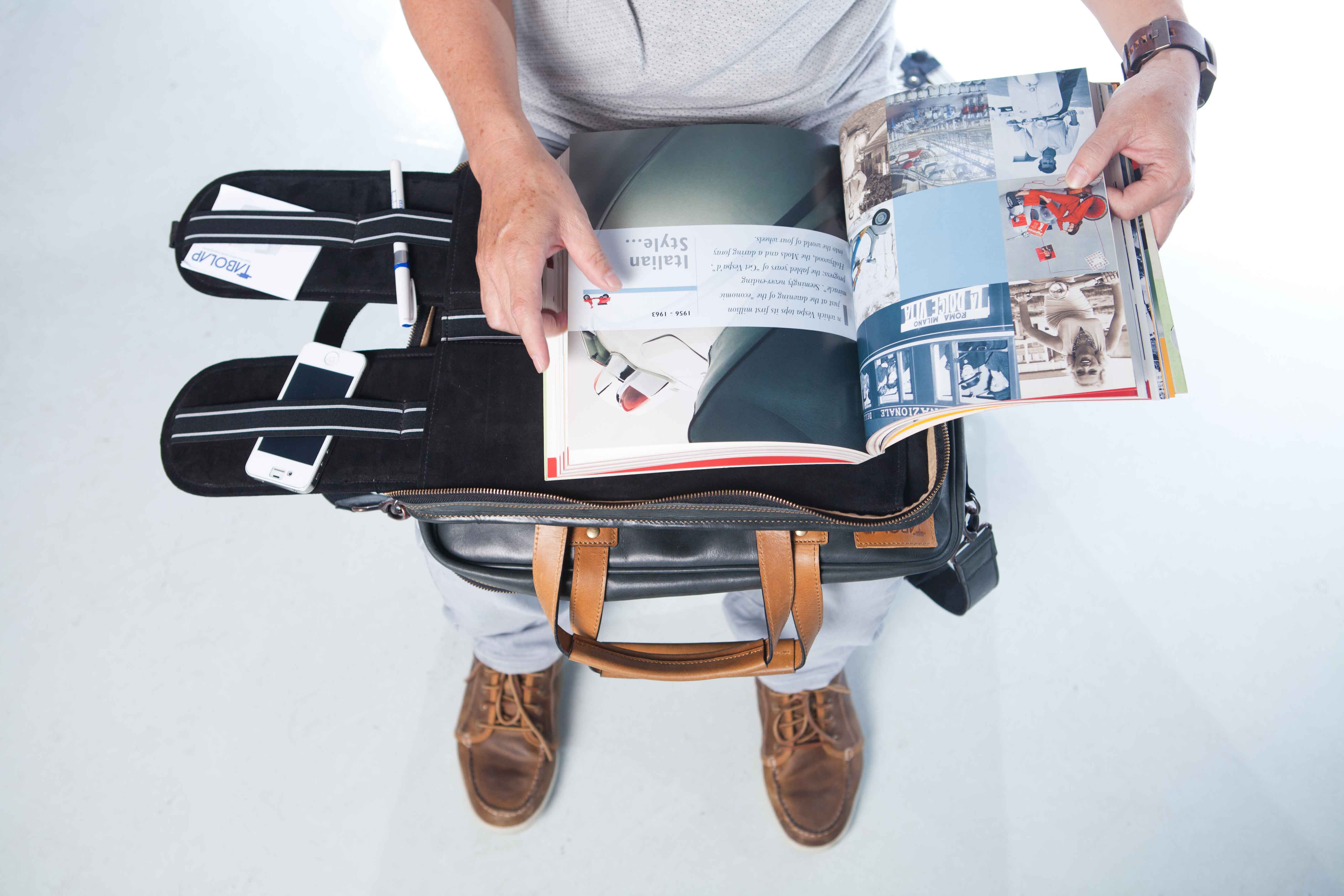 TaboLap Leather Bag with Book