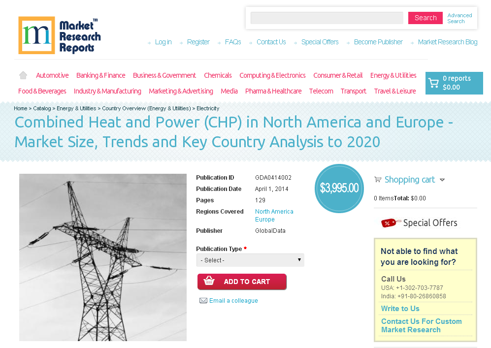 Combined Heat and Power (CHP) in North America and Europe'
