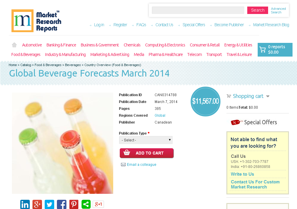 Global Beverage Forecasts March 2014'