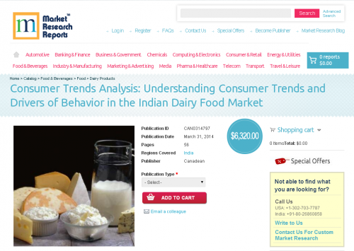 Indian Dairy Food Market: Consumer Trends Analysis and Drive'