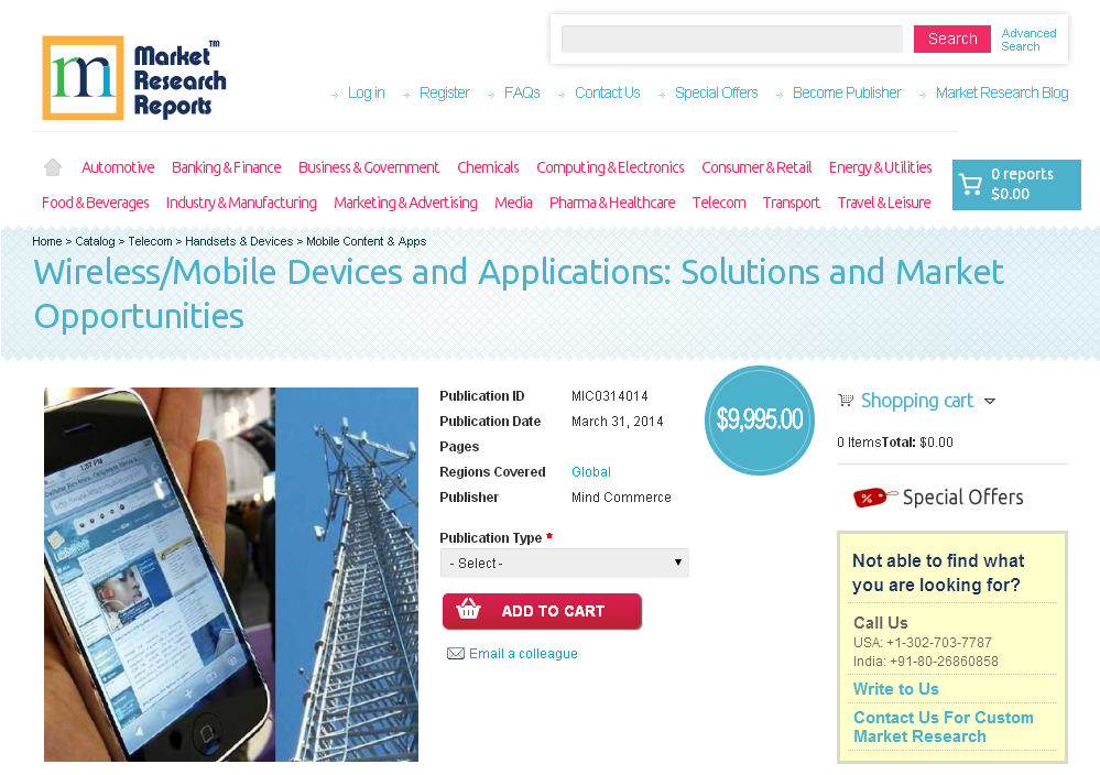 Wireless/Mobile Devices and Applications Solutions and Marke'