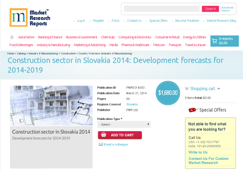 Construction sector in Slovakia 2014'