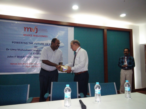 Aeronautical Guest Lecture at MVJCE'