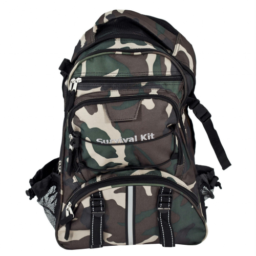 Camo Backpack with Orange Pull-out Flag'