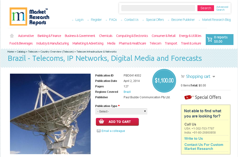 Brazil - Telecoms, IP Networks, Digital Media and Forecasts'