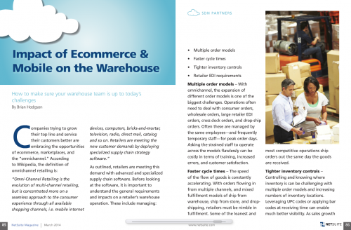 NetSuite Mag - Impact of Ecommerce &amp;amp; Mobile on the W'