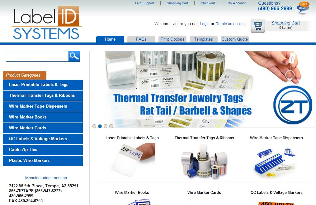 ZipTape&amp;reg; Label ID Systems'