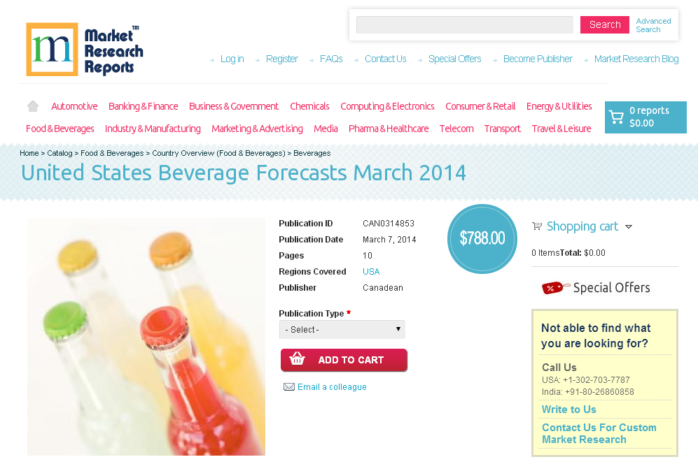United States Beverage Forecasts March 2014'