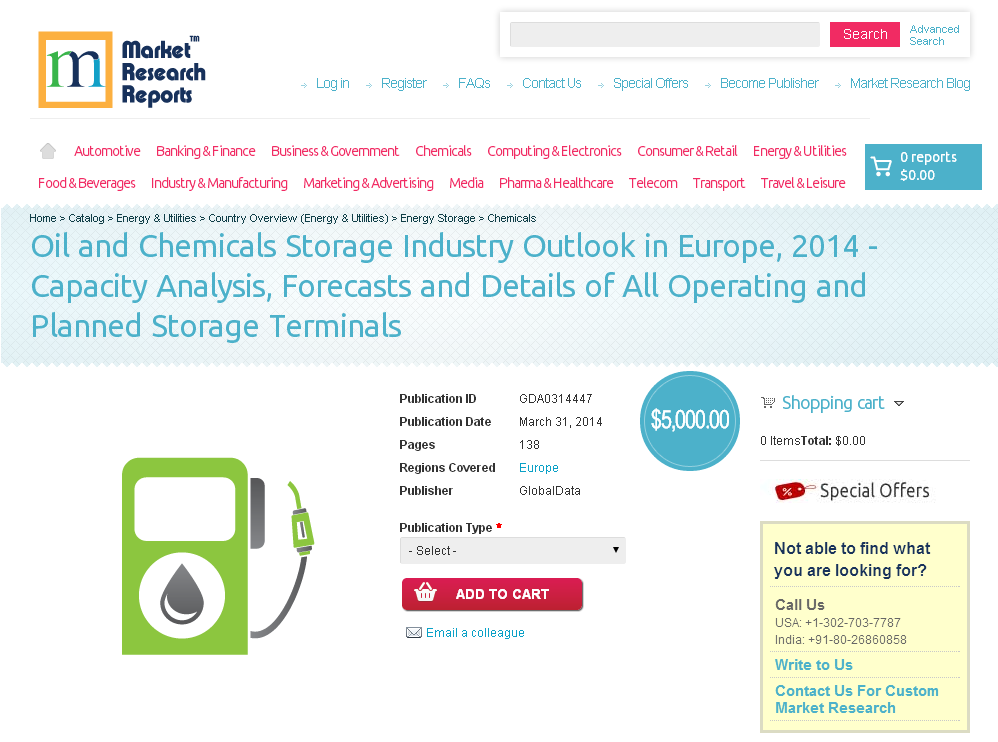 Oil and Chemicals Storage Industry Outlook in Europe'