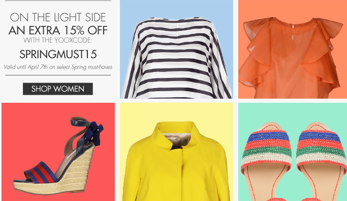 Yoox Promo Code 15% off'