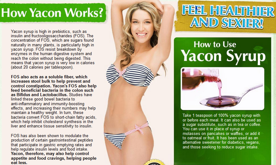Yacon Molasses Syrup Weight Loss'