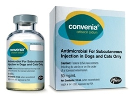 Convenia Inj with Sterile Water.'