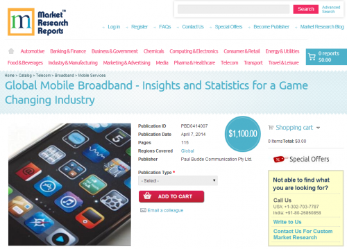 Global Mobile Broadband - Insights and Statistics for a Game'