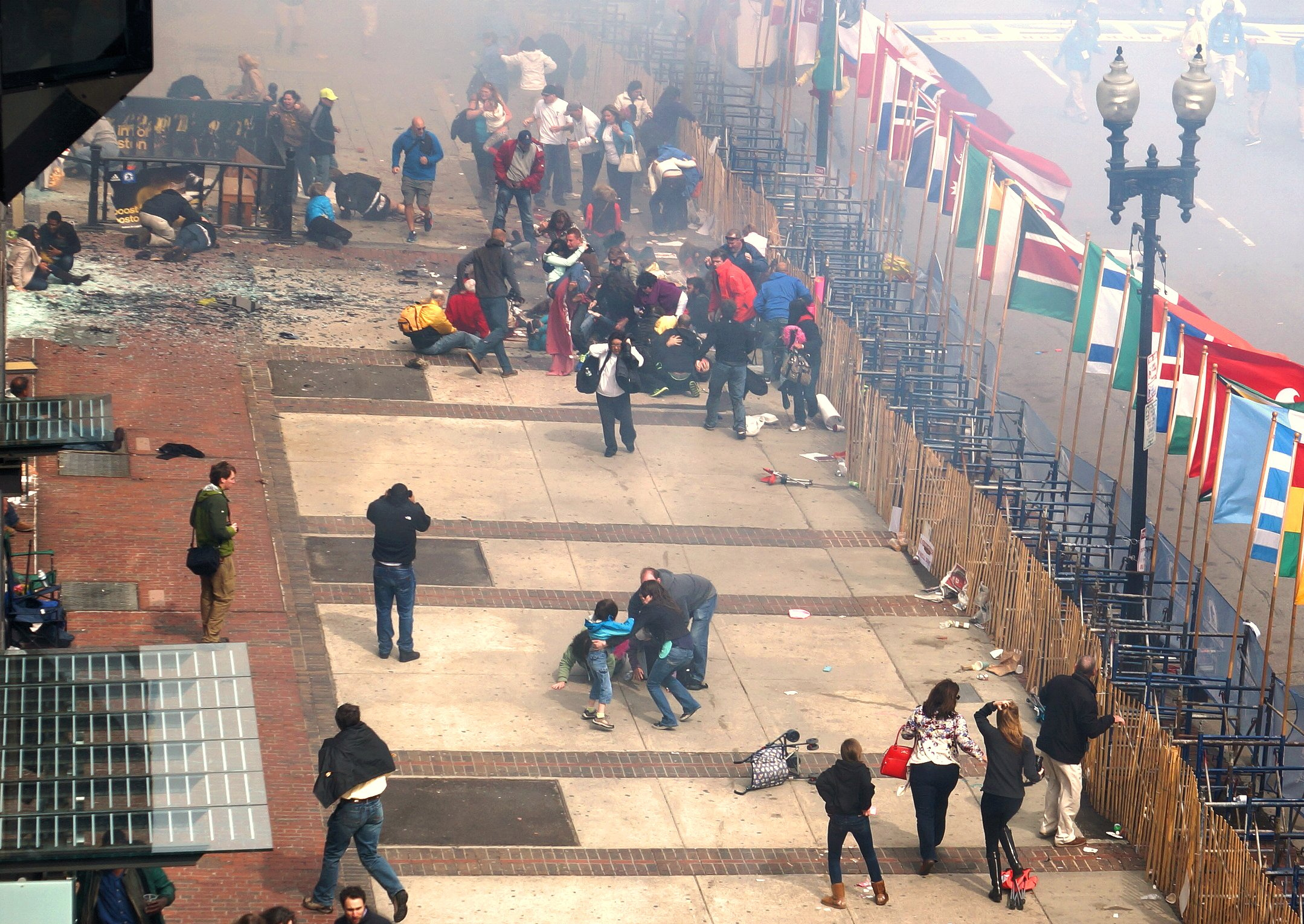 The Bombing Site - Boston Marathon Finish Line'