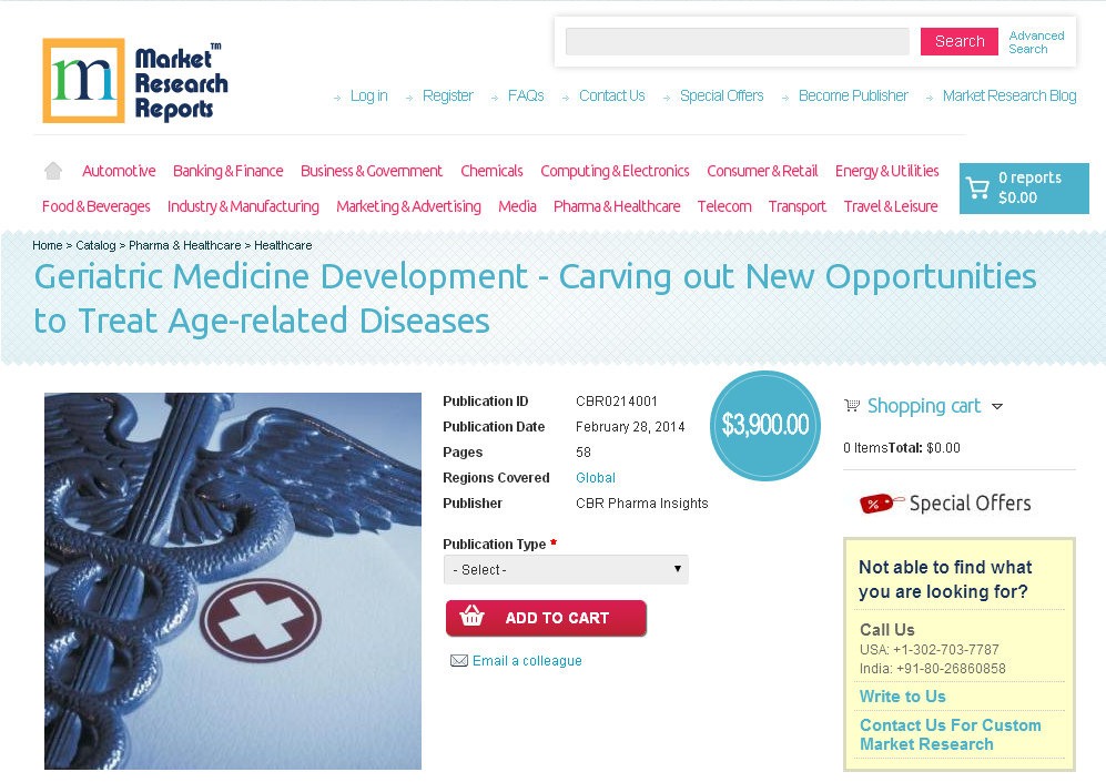 Geriatric Medicine Development Carving out New Opportunities'