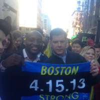 Will Hilaire with Mayor of Boston, Martin Walsh
