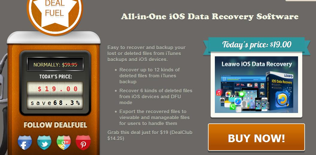 Leawo iPhone Data Recovery Deal