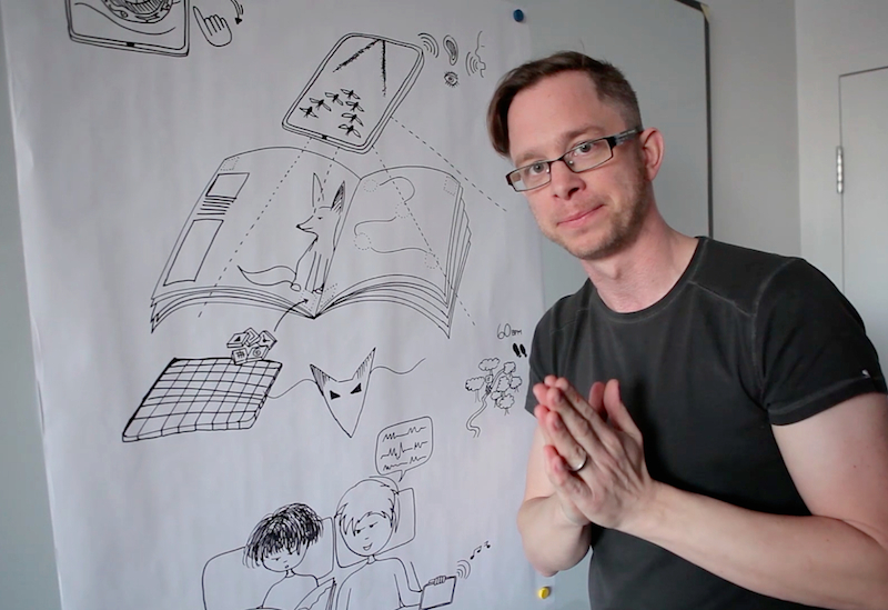 Jonathan B&eacute;lisle presenting Wuxia's Book &am'