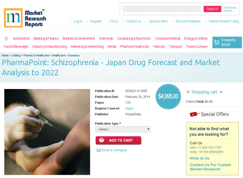 Schizophrenia Japan Drug Forecast and Market Analysis to 20'